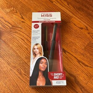 New Kiss tourmaline ceramic flat iron